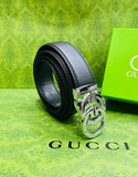 Branded Signature Leather Belt