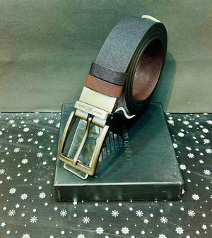 Branded Signature Leather Belt