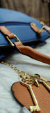 NEW-EDITION SAFFIANO LEATHER BAG | 3 IN 1 BAG SET | GOLD KEY-CHAIN