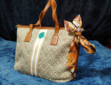 HANDBAG T-MONOGRAM JACUARD TOTE HANDBAG | VERSATILE PREMIUM QUALITY