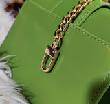 METALLIC BUCKLE CROSSBODY BAG - GREEN | PREMIUM QUALITY