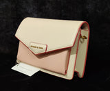 FRONT FLAP CROSSBODY BAG - LIGHT PINK | PREMIUM QUALITY